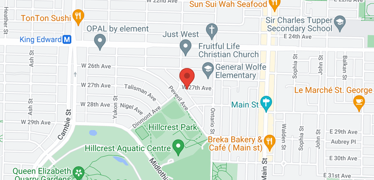 map of 90 W 27TH AVENUE